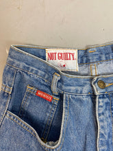 Load image into Gallery viewer, 90s Not Guilty High Waisted Cuffed Denim Shorts - 28in