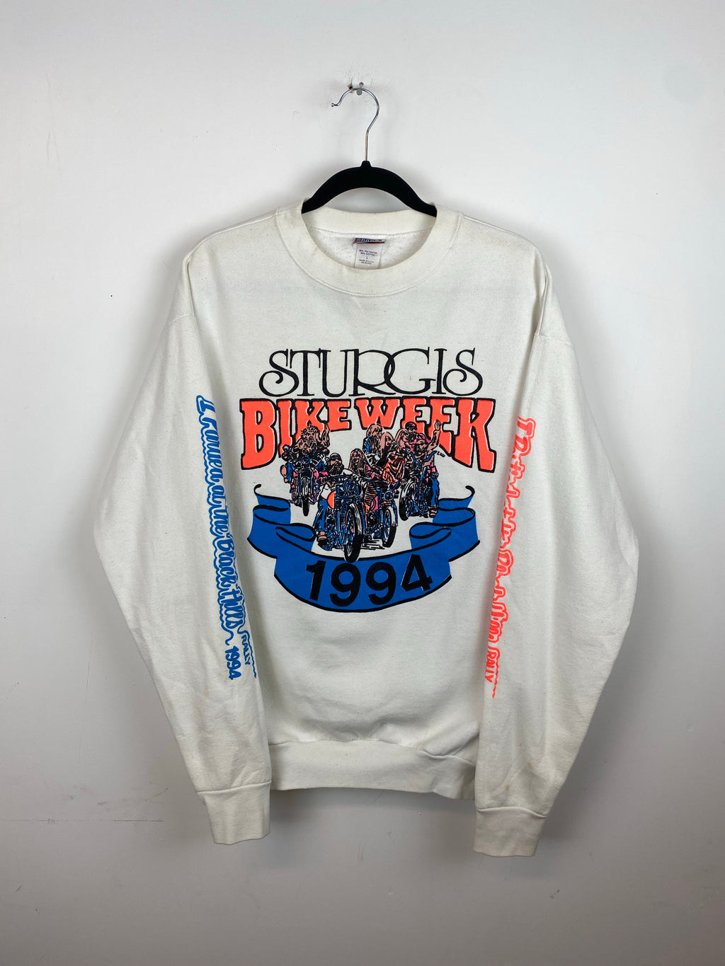 1994 Front and back Sturgis Bike Week crewneck - L