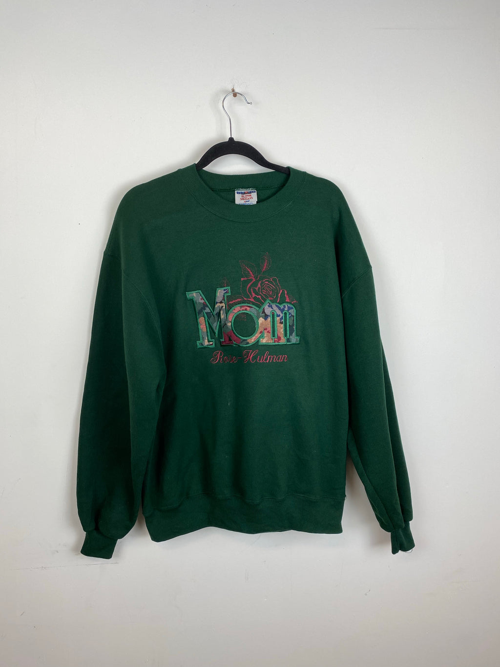 Embroidered Mom crewneck
