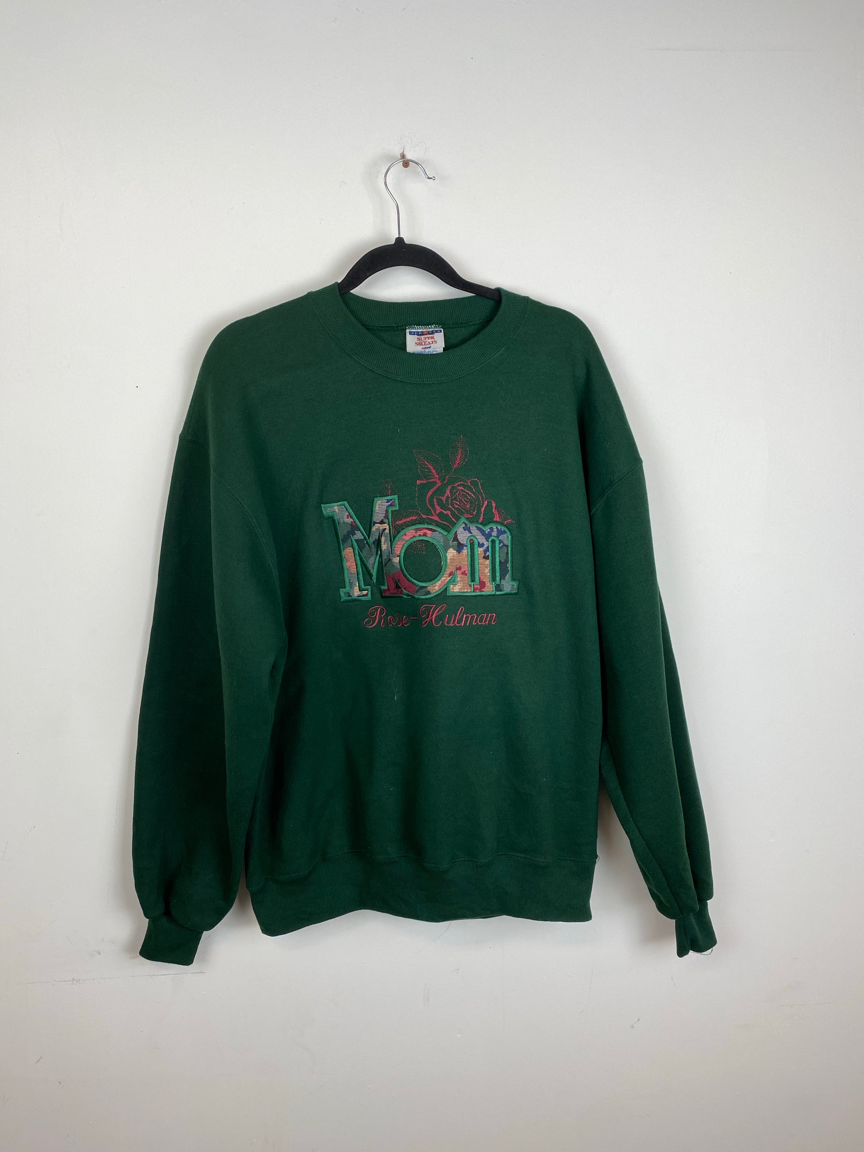 Embroidered Mom crewneck