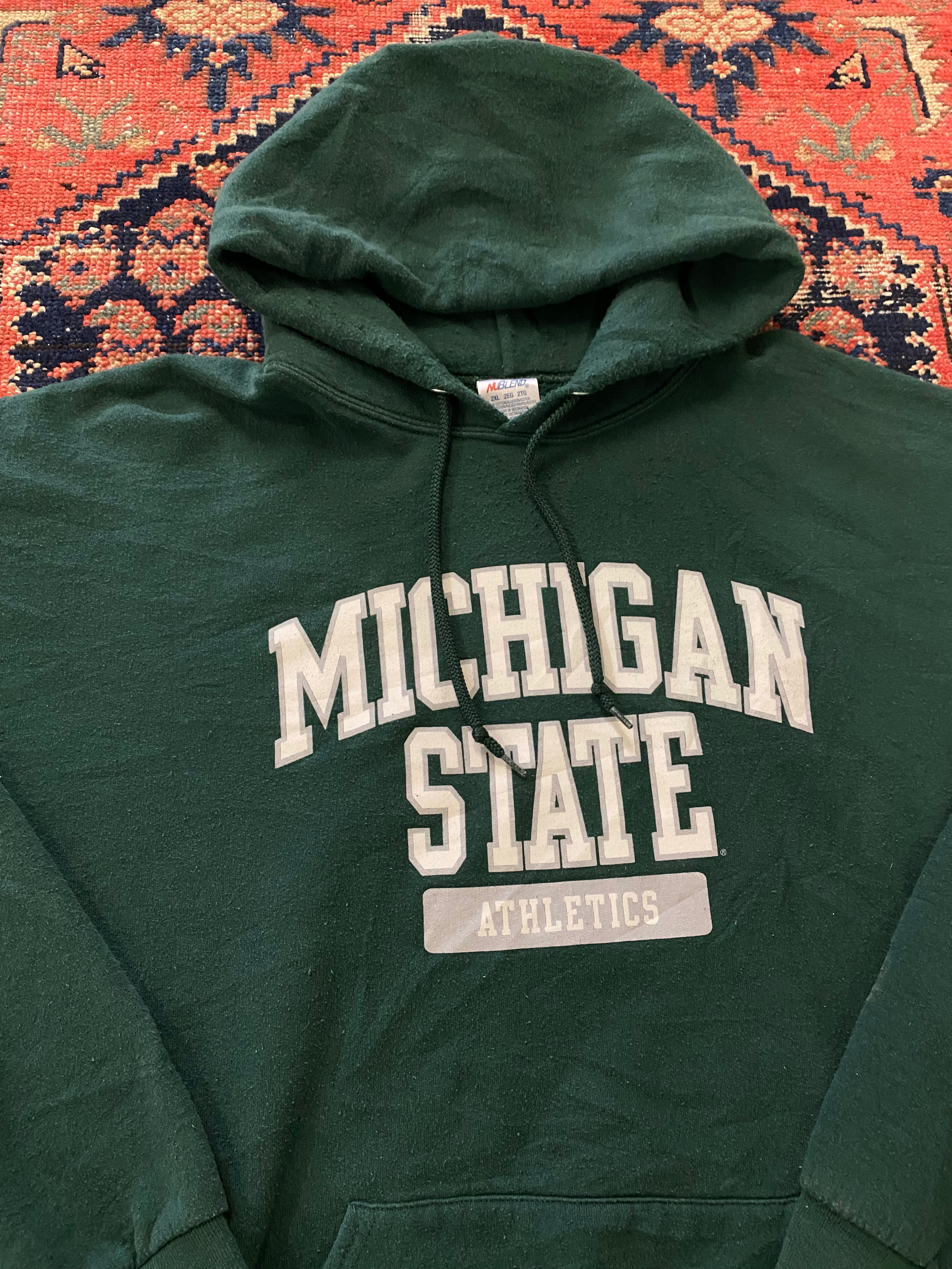 Vintage Michigan State Hoodie - L