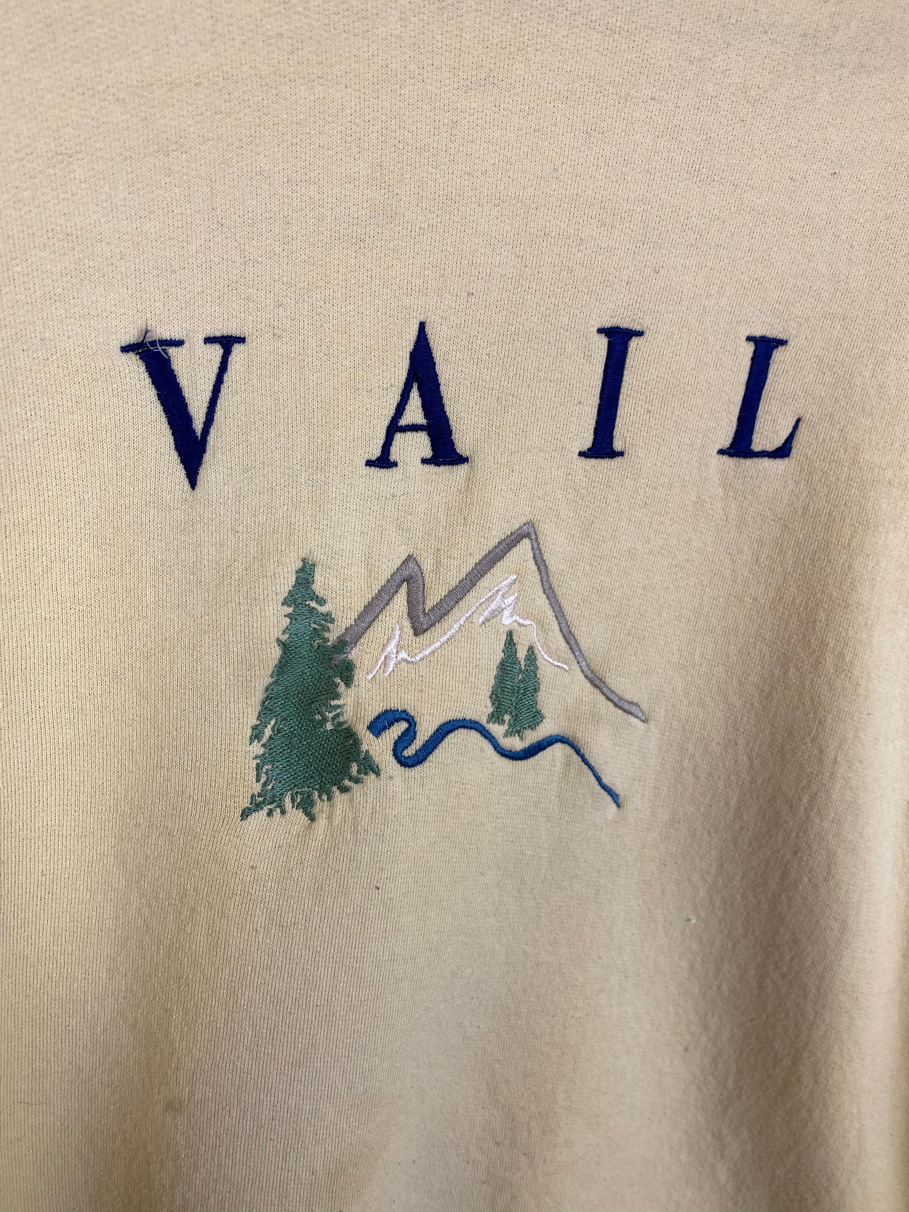 Embroidered Vail crewneck