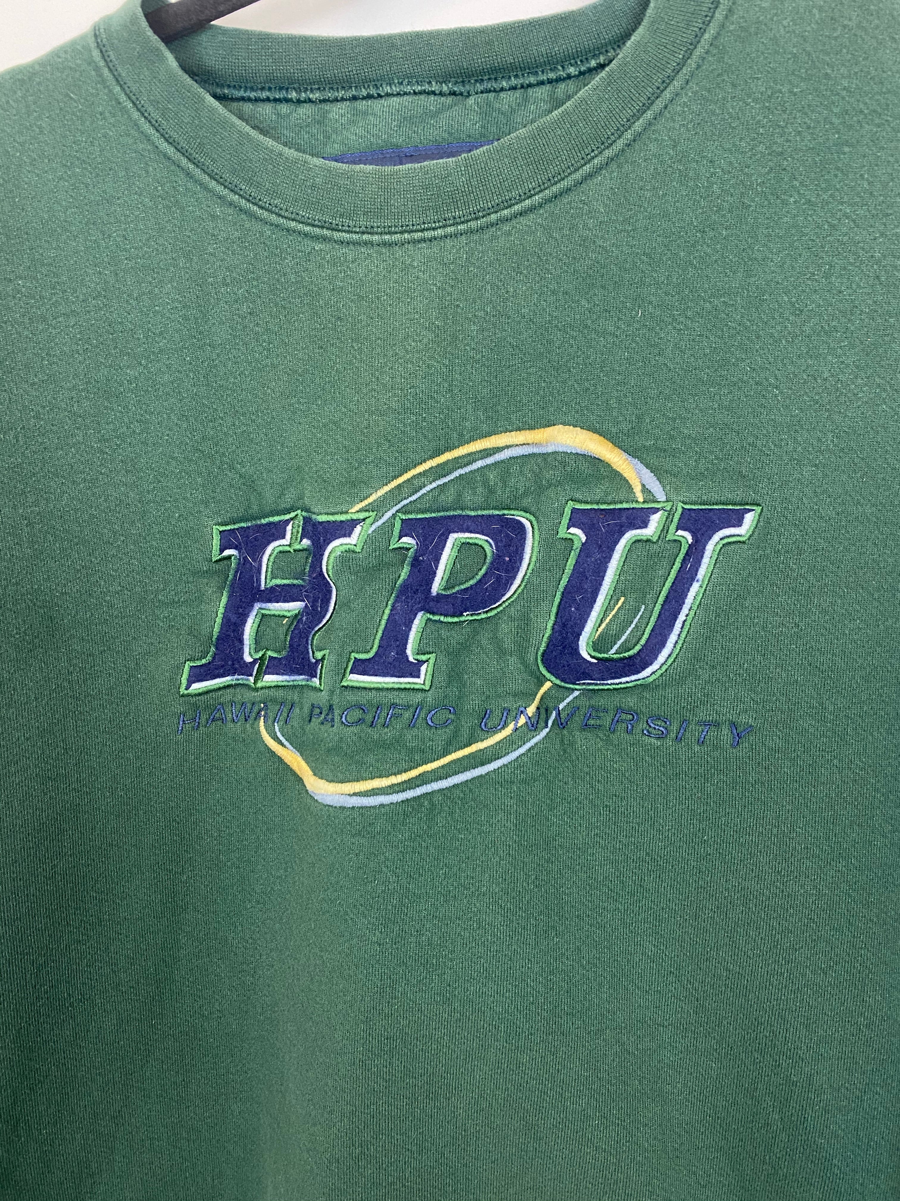 Vintage embroidered Hawaii Pacific university crewneck - M