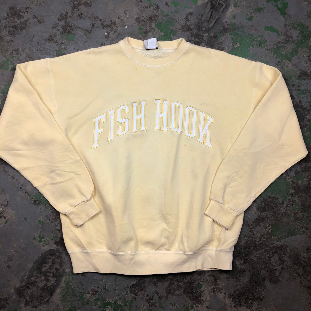 Varsity fishhook crewneck