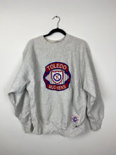 Load image into Gallery viewer, Vintage embroidered Toledo’s mud hens crewneck