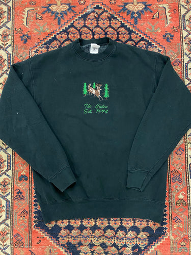 90s The Cabin Embroidered Crewneck - L