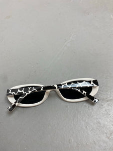 Retro cow print sunglasses