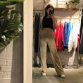 Tanned Pleated Pants
