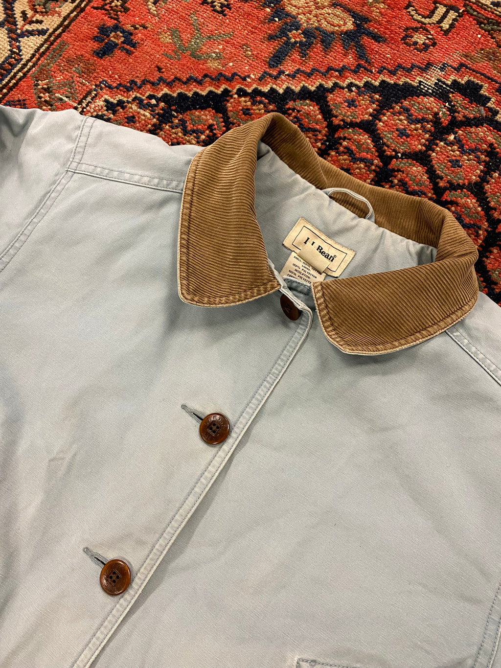Vintage LL Bean Light Blue Work Jacket - WMNS L