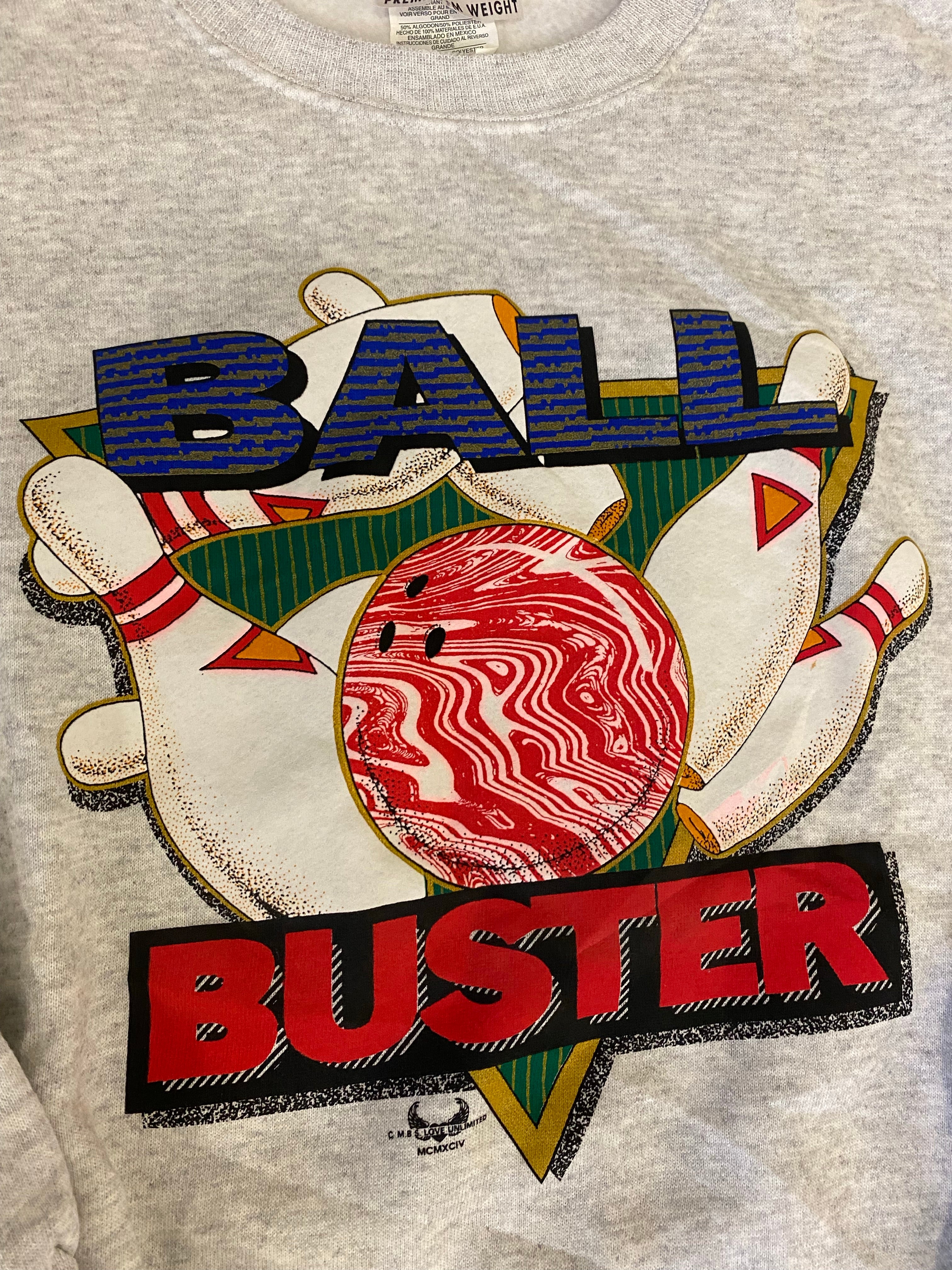 Vintage Ball Buster Bowling Crewneck - M