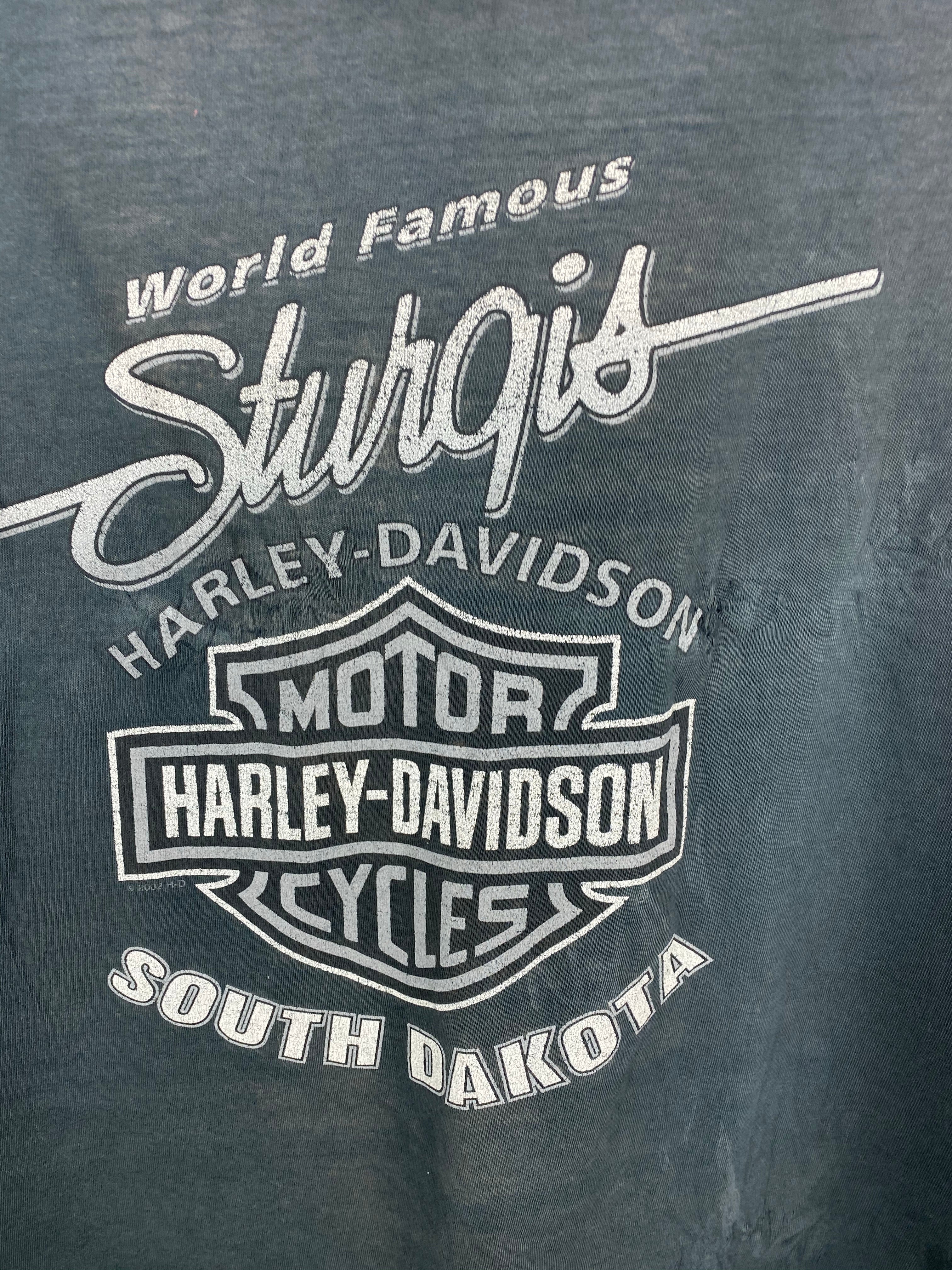 Faded front and back Harley Davidson t shirt