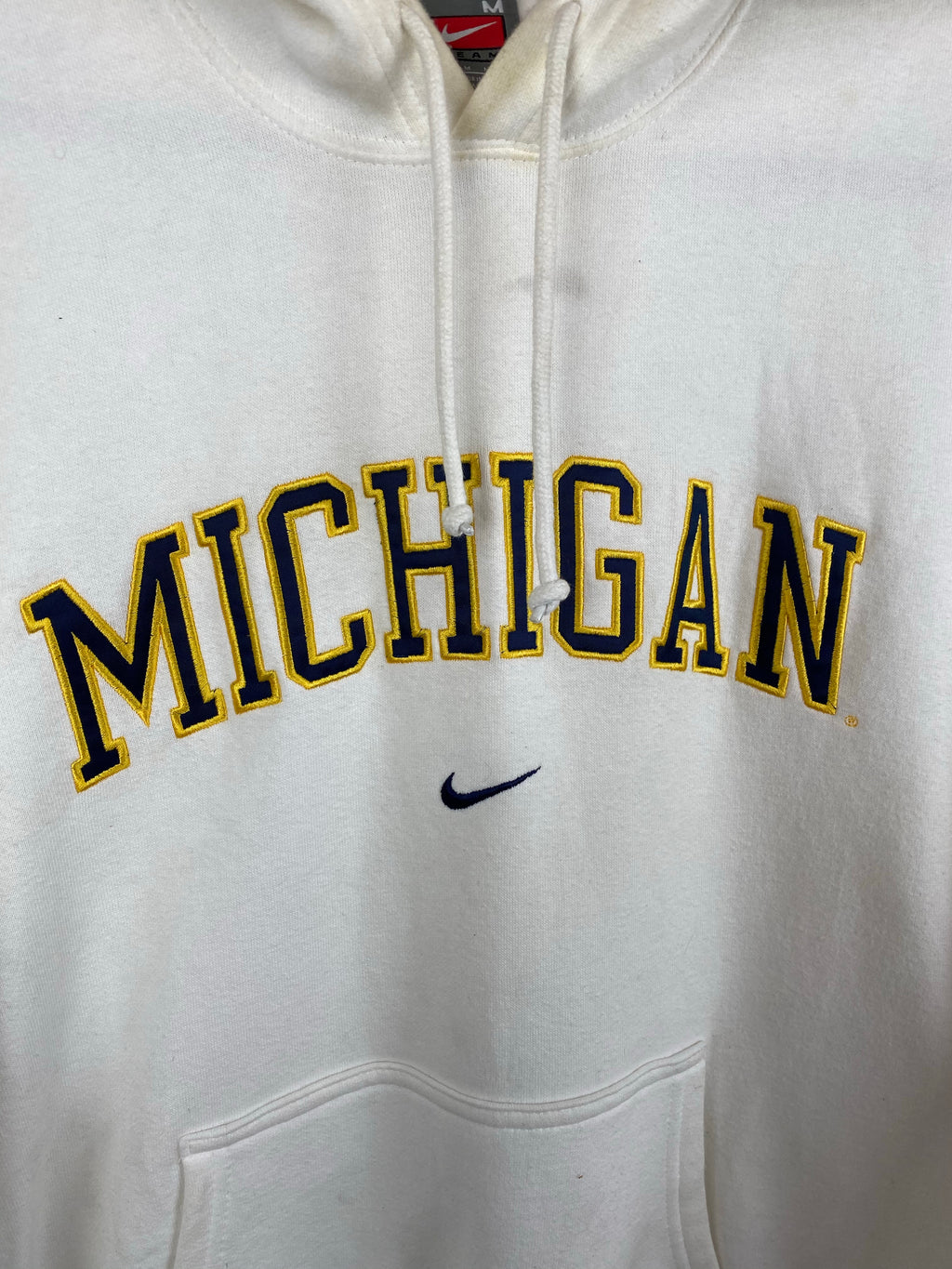 Vintage Michigan Nike white hoodie