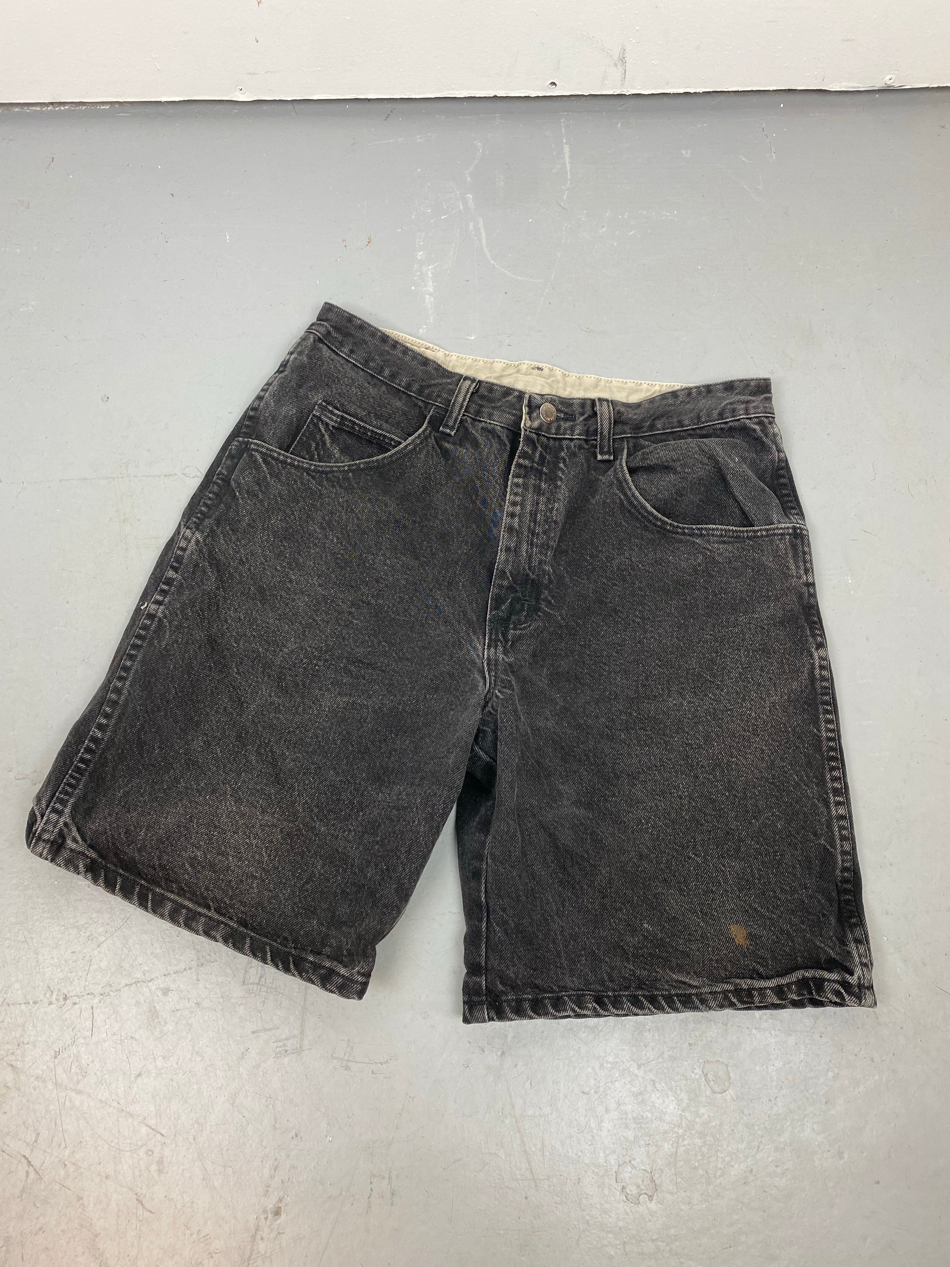 Vintage Faded High Waisted Wrangler Denim Shorts - 31in