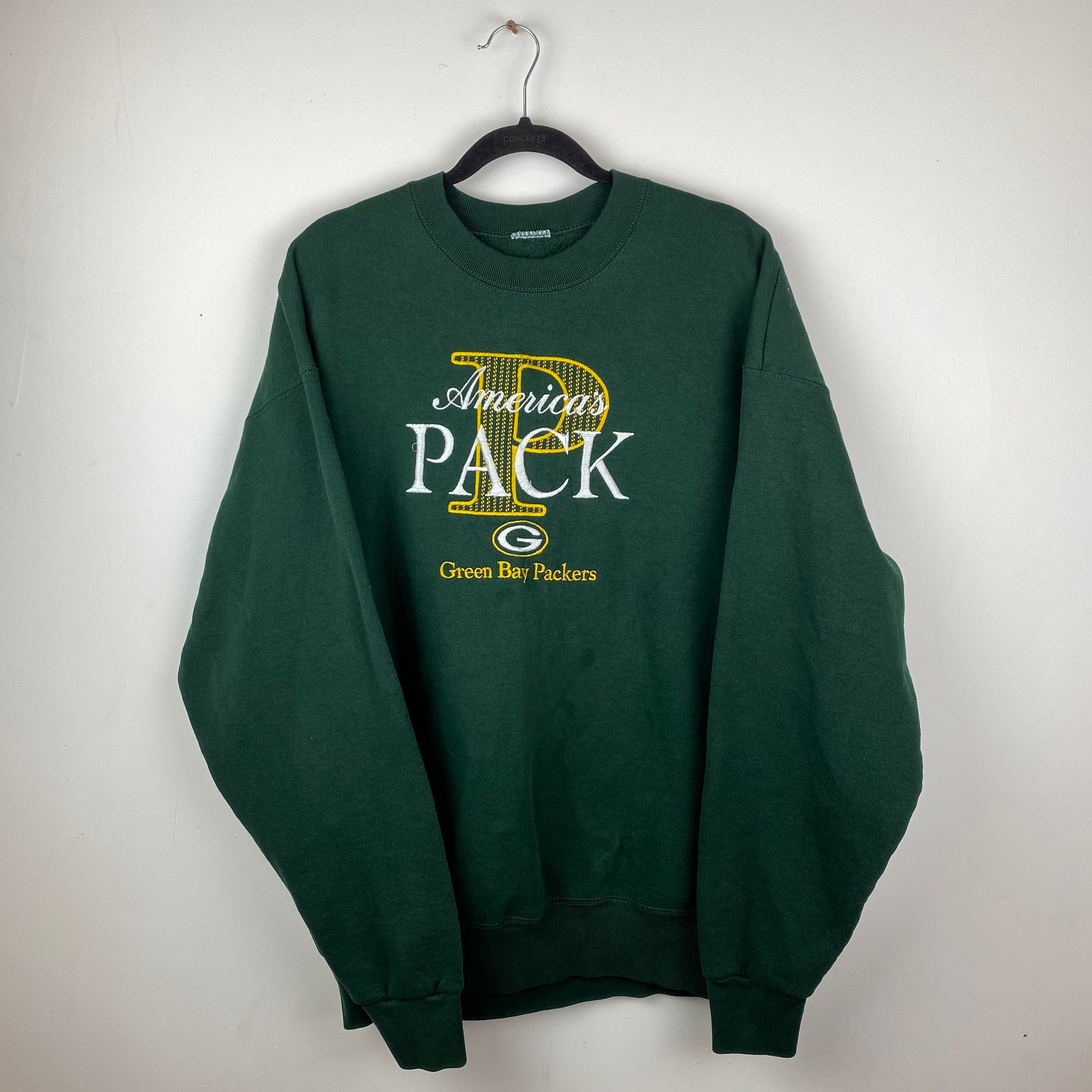 Embroidered Green Bay Packers crewneck