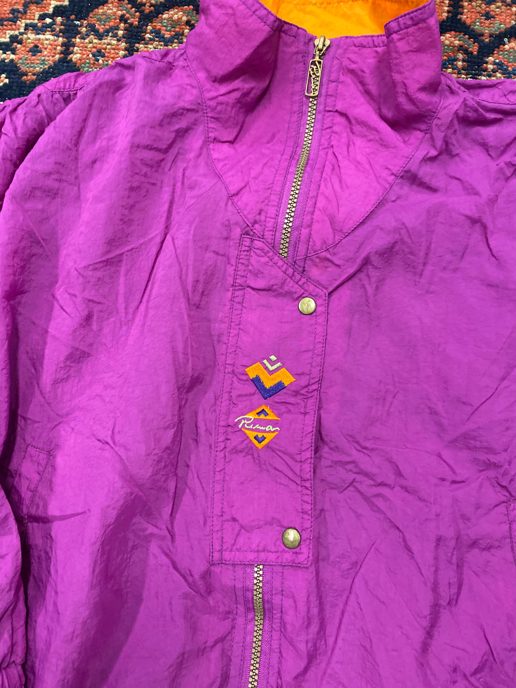 Vintage Purple Puma Windbreaker - L