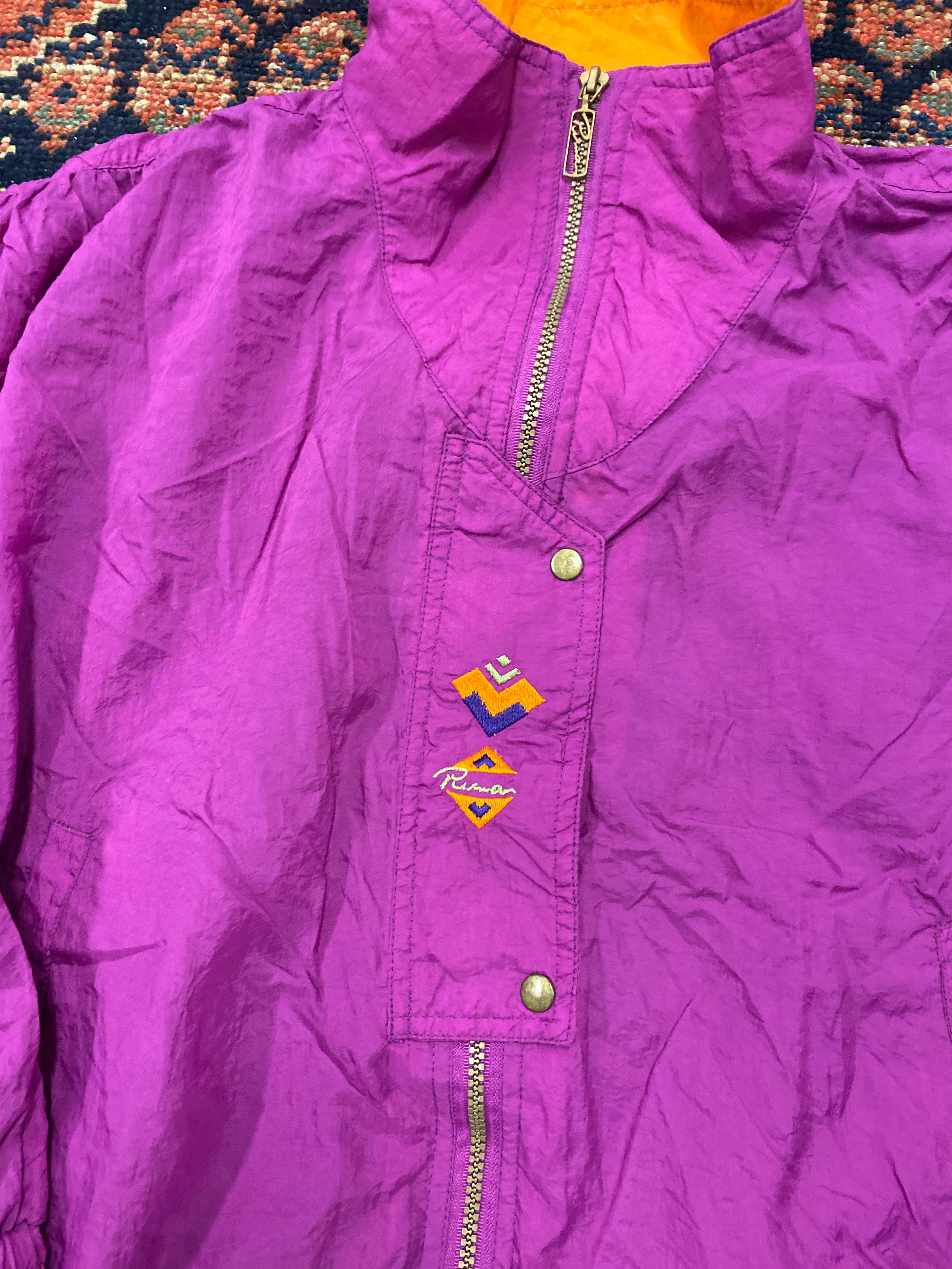 Vintage Purple Puma Windbreaker - L