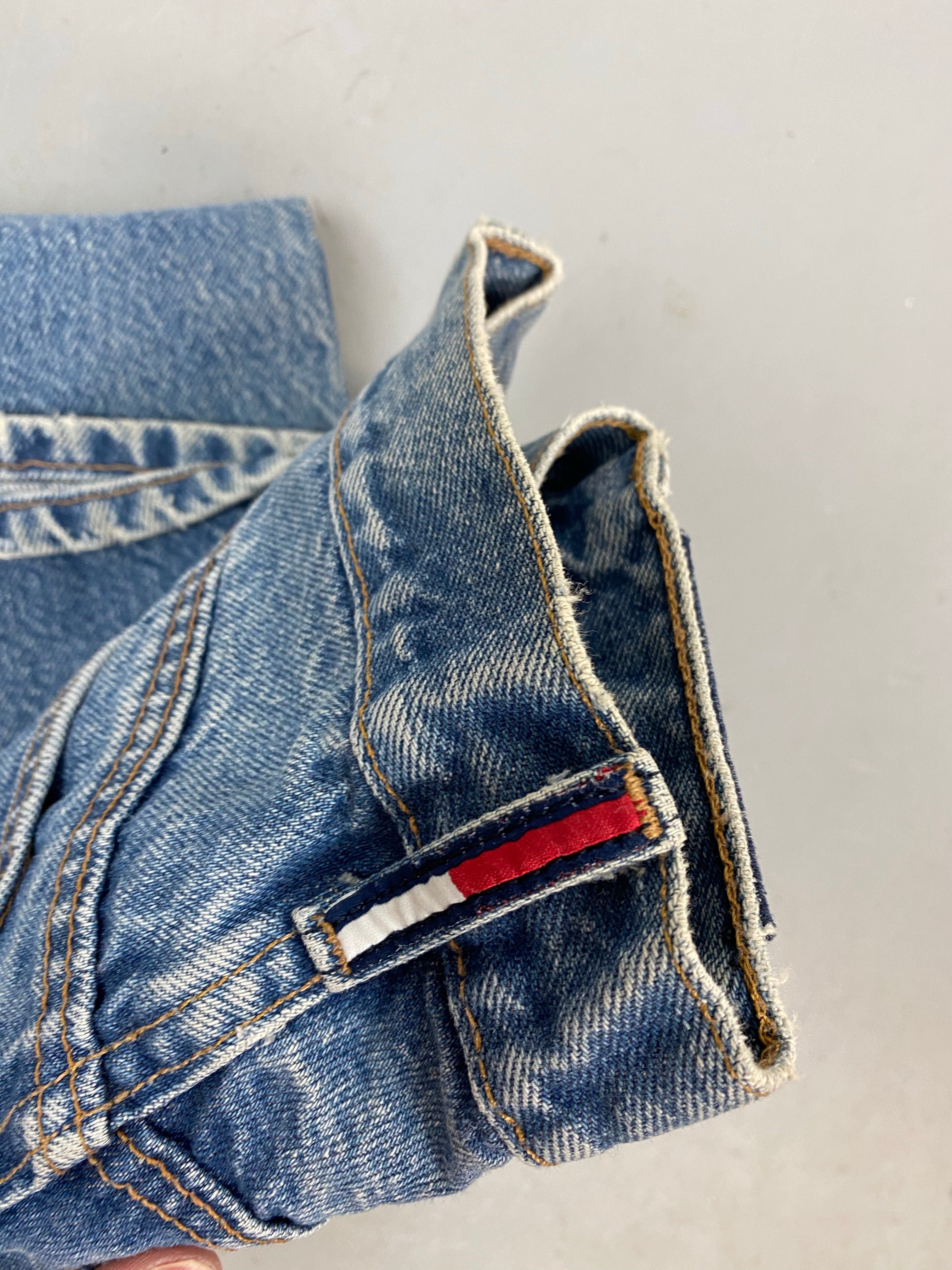 90s straight leg high waisted denim