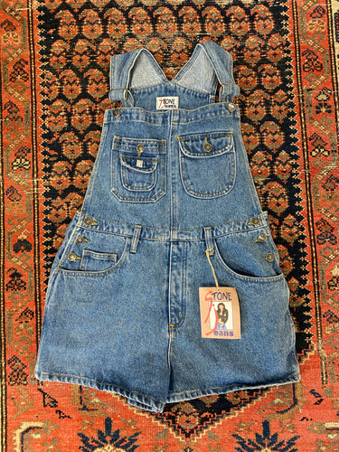 90s Short Overalls - S