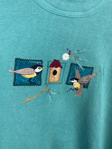90s embroidered Bird crewneck