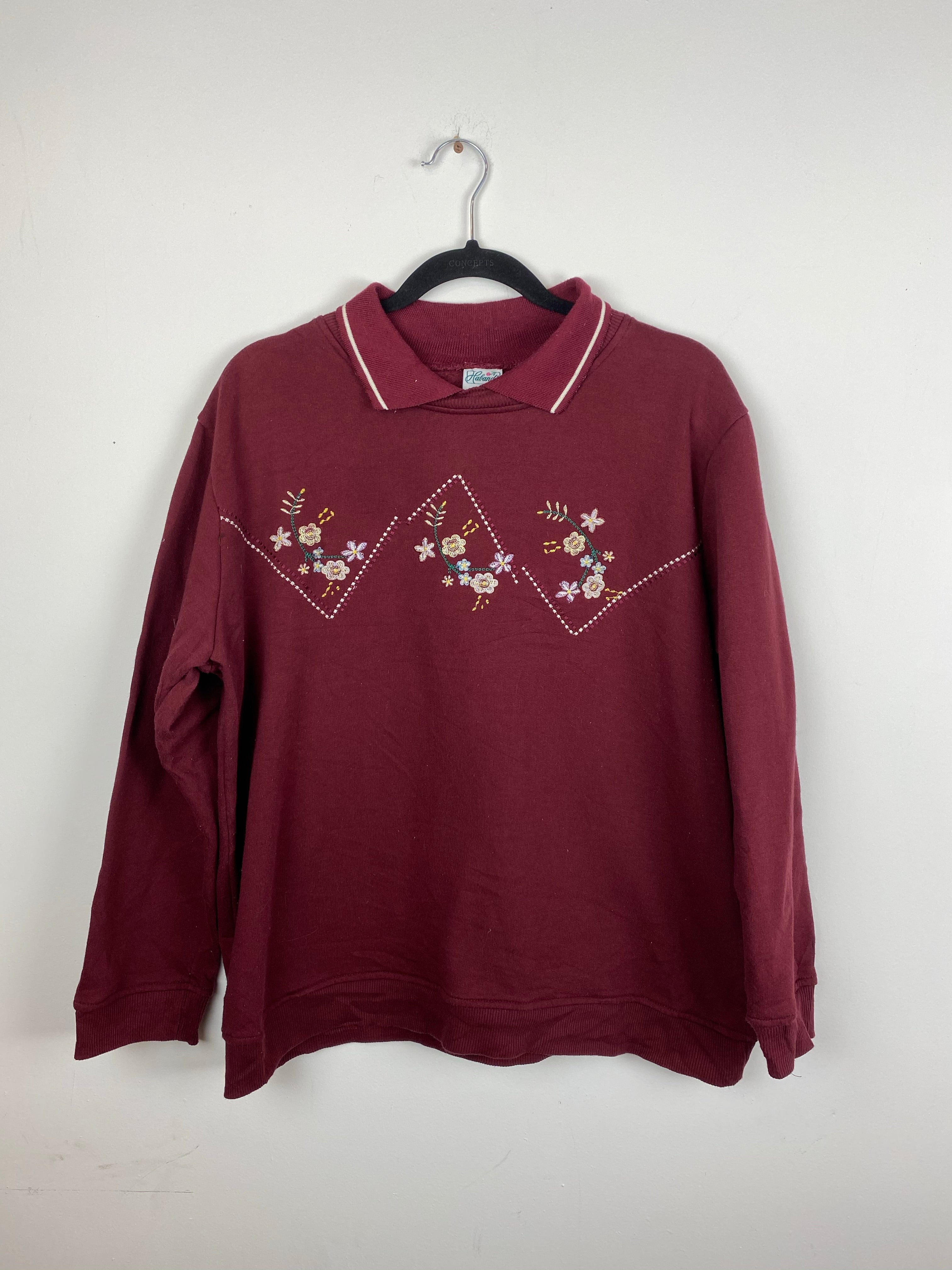Vintage collared crewneck