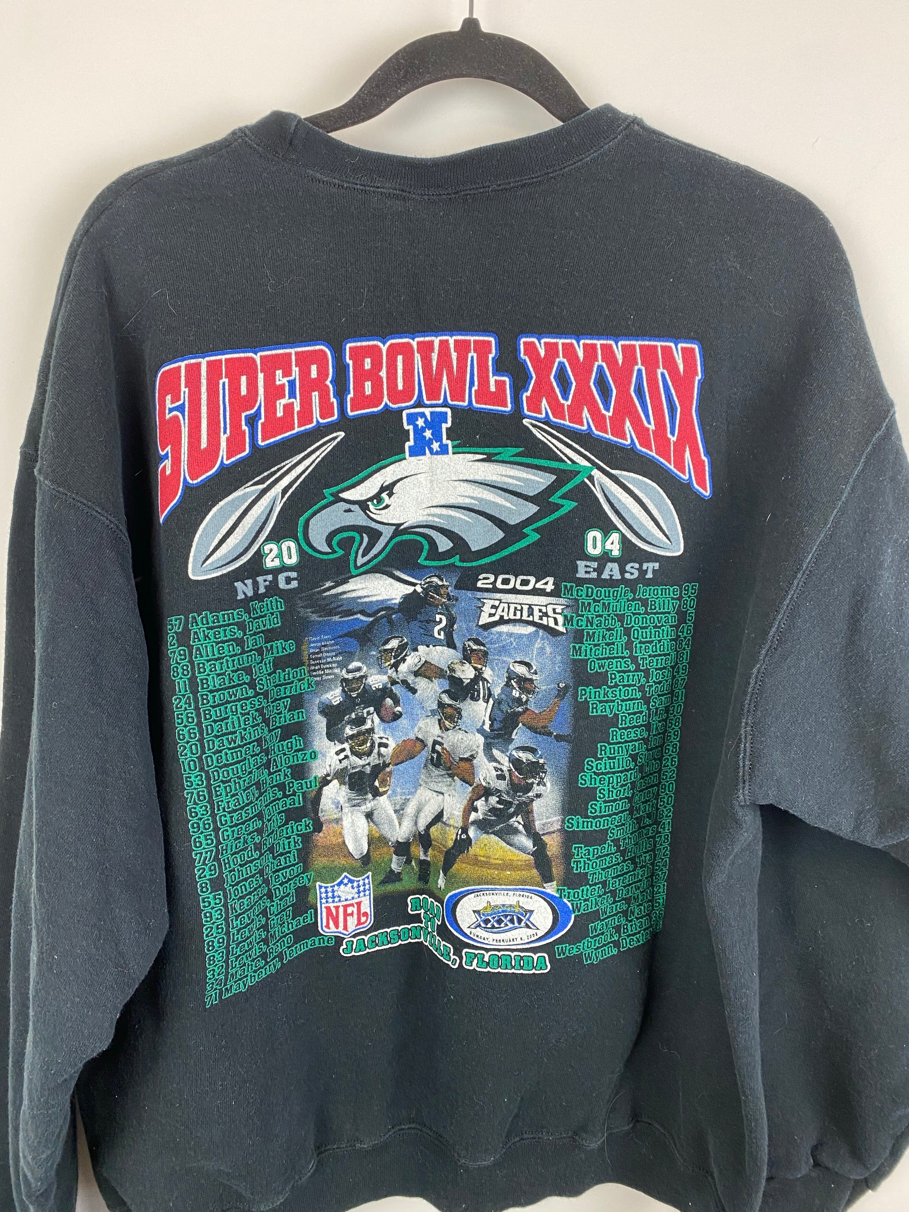 Front and back eagles crewneck