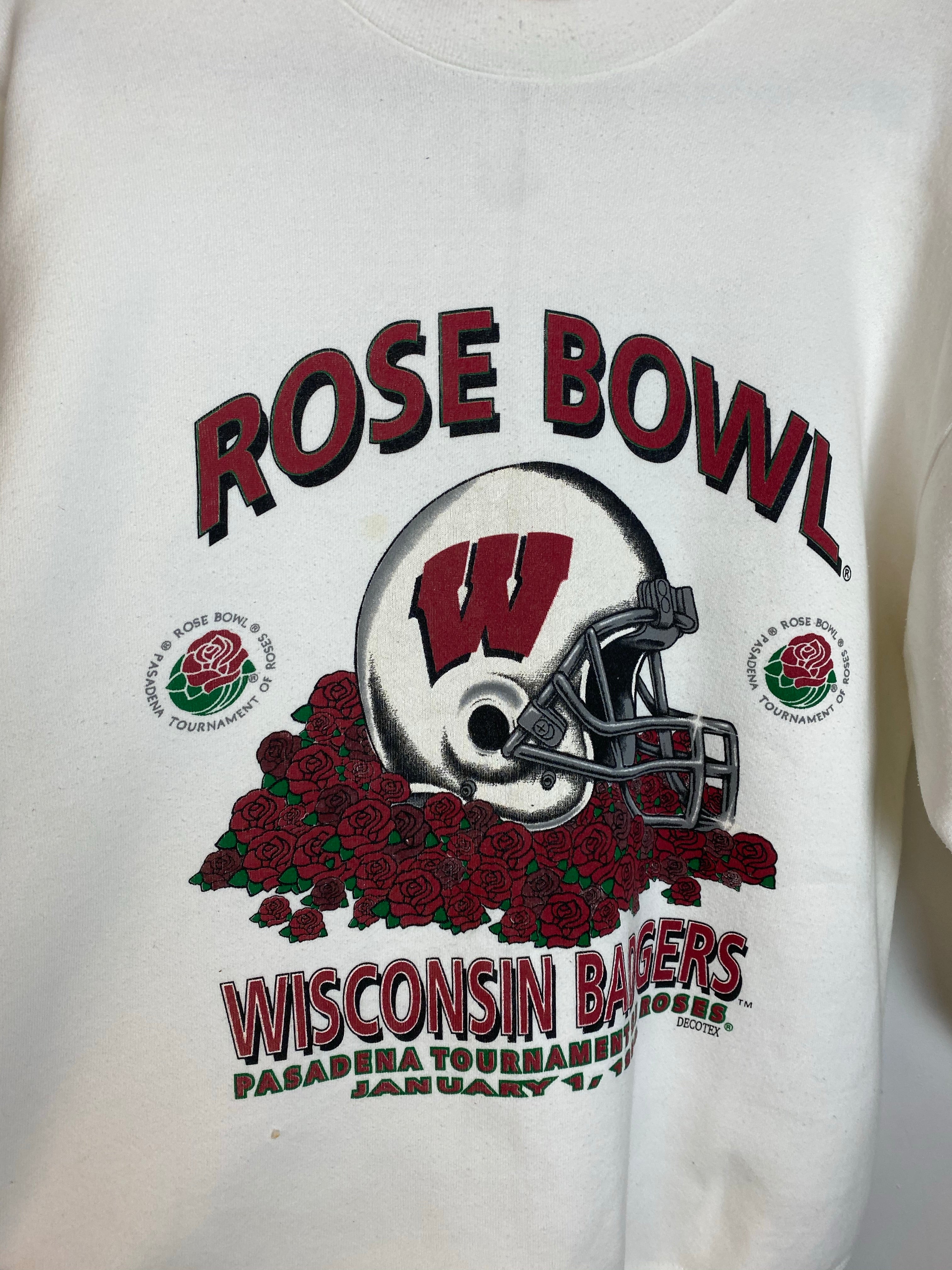 1994 Wisconsin Rose Bowl Crewneck - L