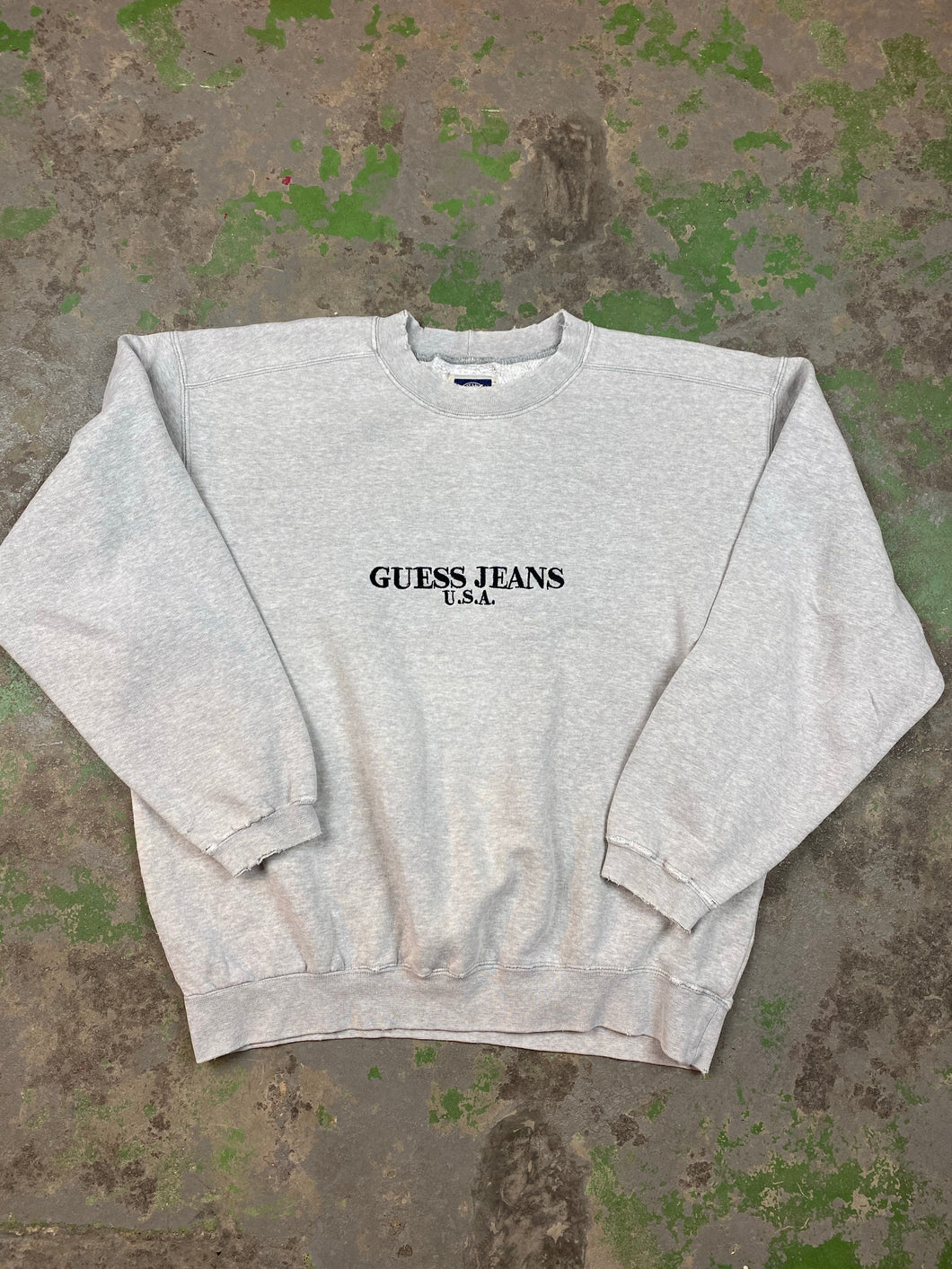 90s embroidered guess crewneck