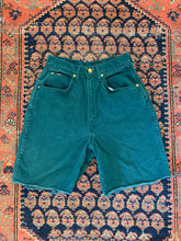 Load image into Gallery viewer, 90s High Waisted Chic Denim Frayed Shorts - 24in