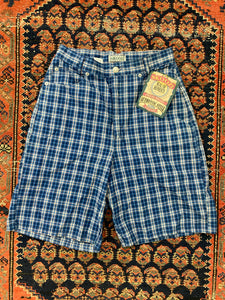 Vintage High Waisted Plaid Shorts - 26IN/W