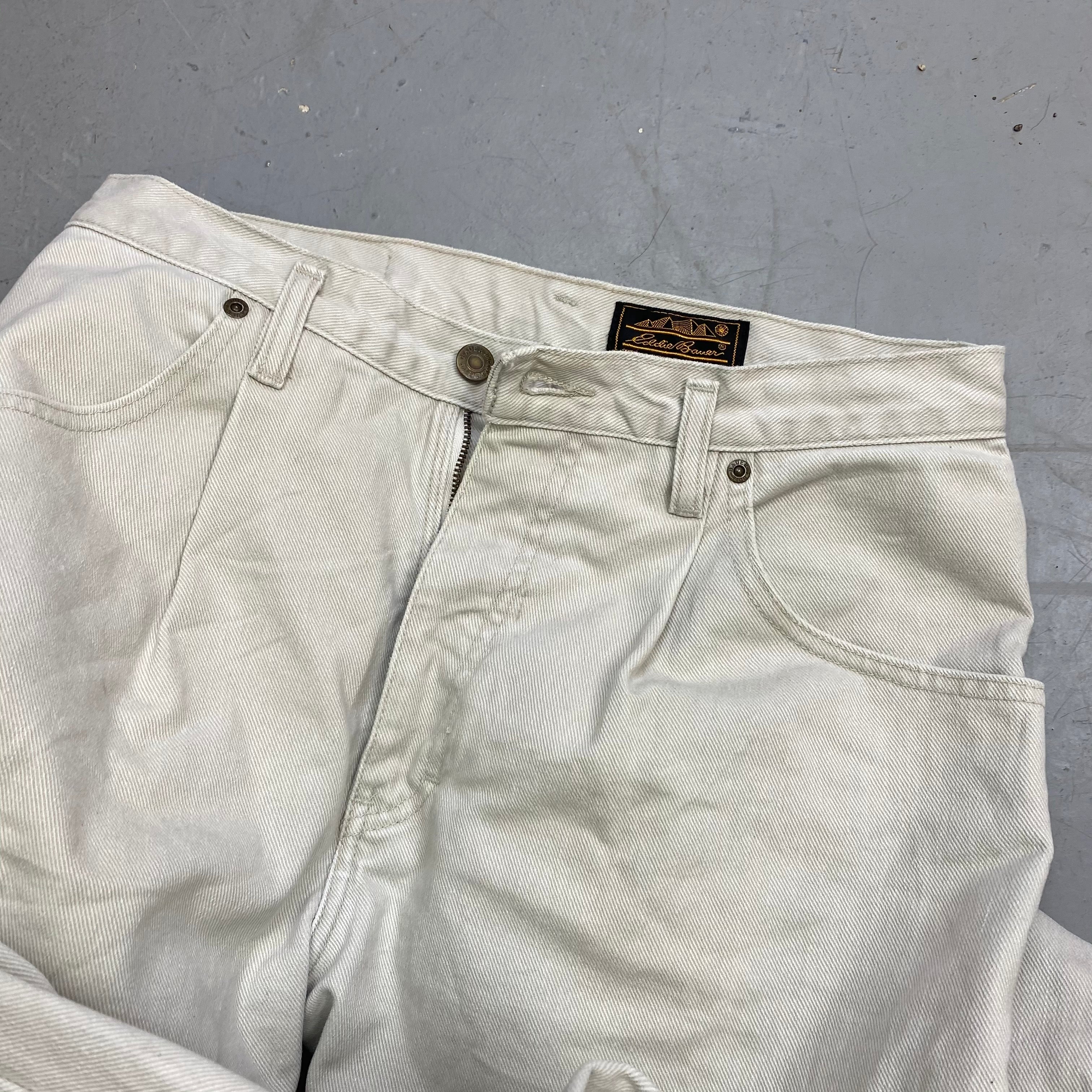 Beige Eddie Bauer denim pants