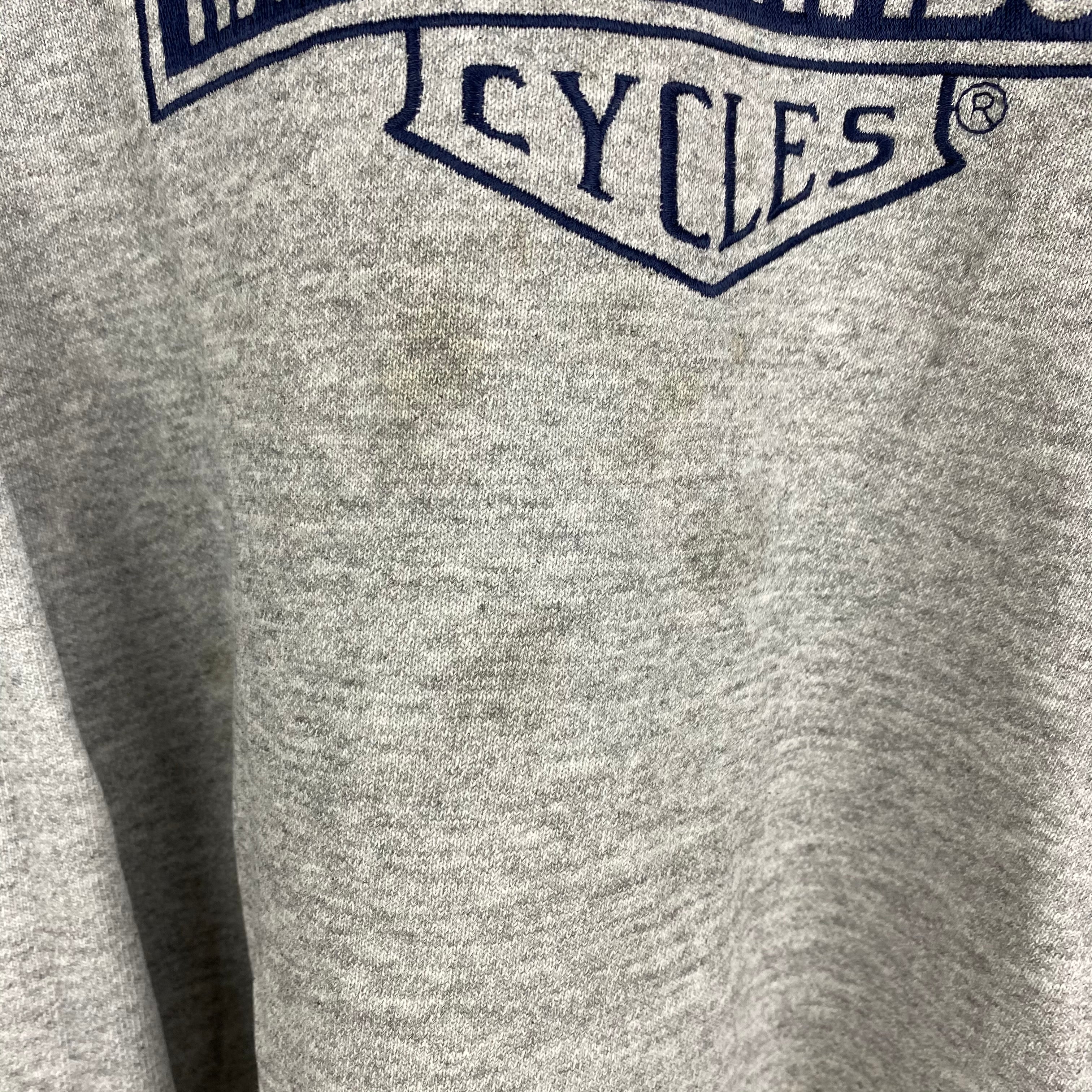 Embroidered Harley crewneck