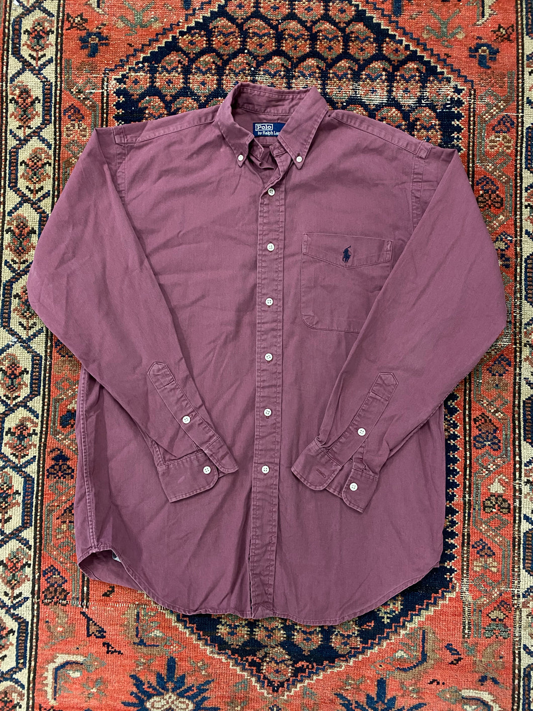 Vintage Polo Button Up Shirt - S