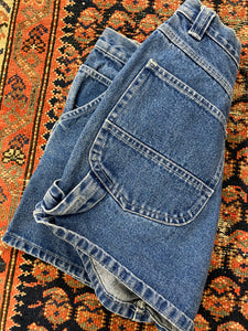 Vintage High Waisted Denim Carpenter Shorts - 27IN/W