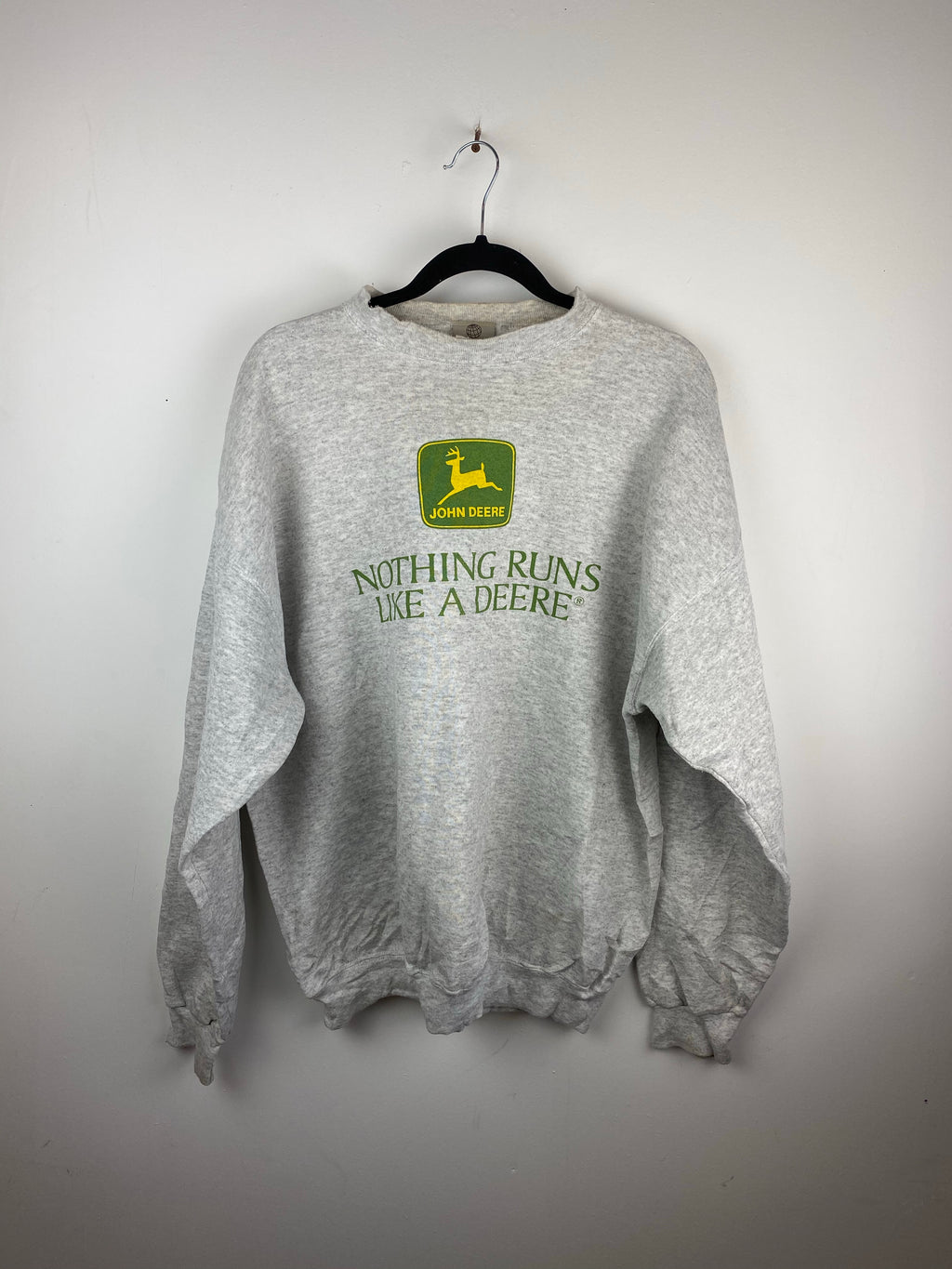 Sport grey John Deere crewneck