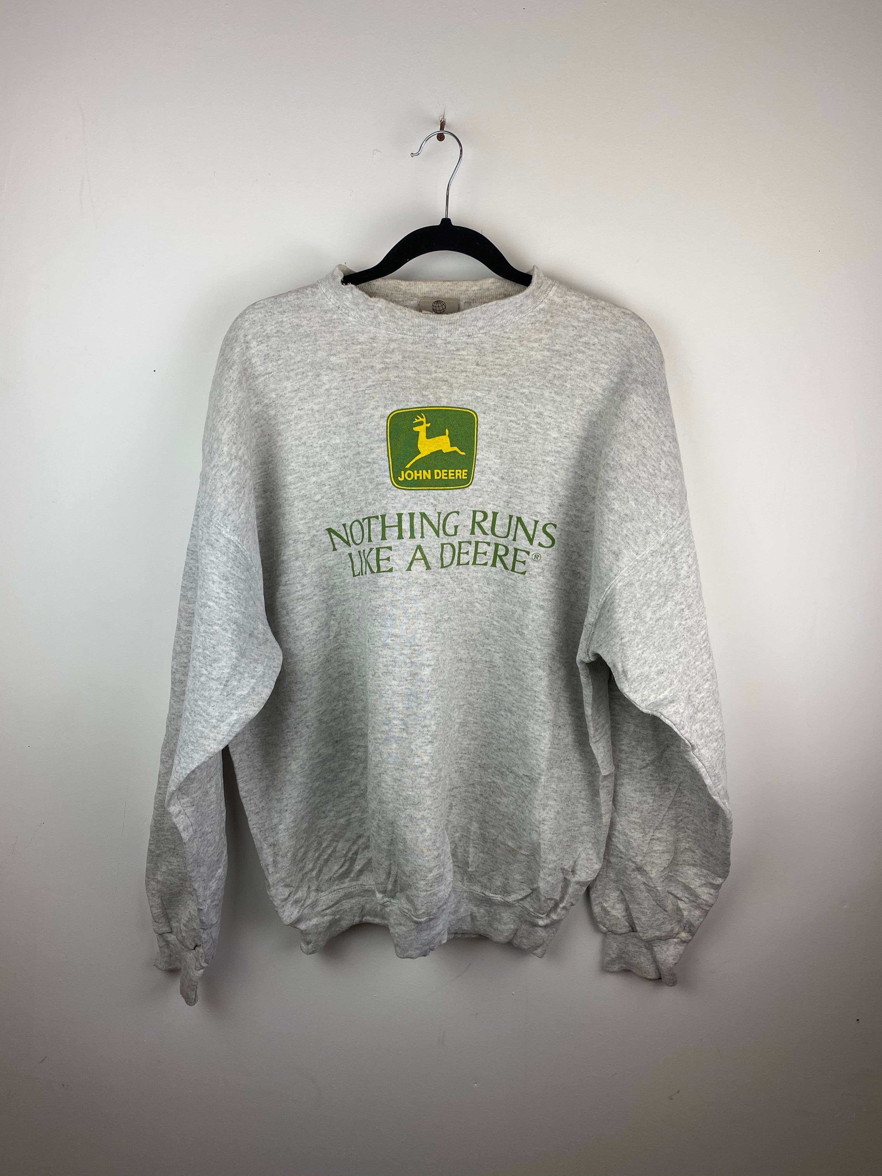 Sport grey John Deere crewneck