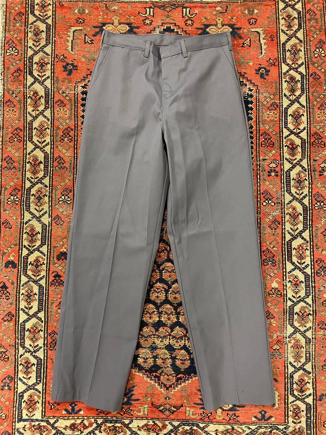 Vintage High Waisted Grey Workpants - 32IN/W