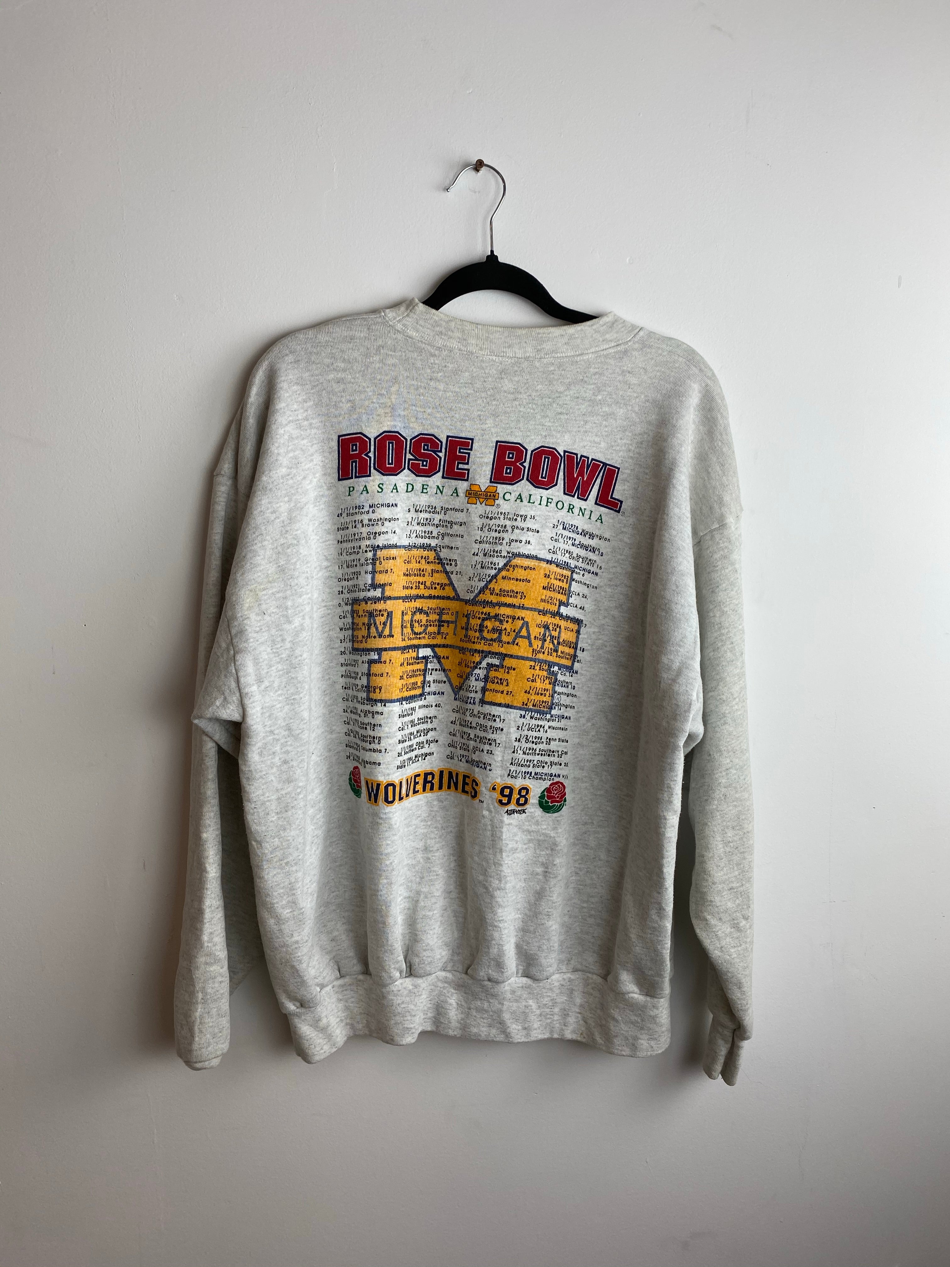 1998 Michigan Rose Bowl crewneck