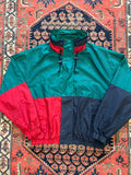 VINTAGE COLOUR BLOCKED WINDBREAKER - SMALL