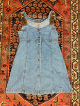 Load image into Gallery viewer, 90s Front Button Denim Dress - S