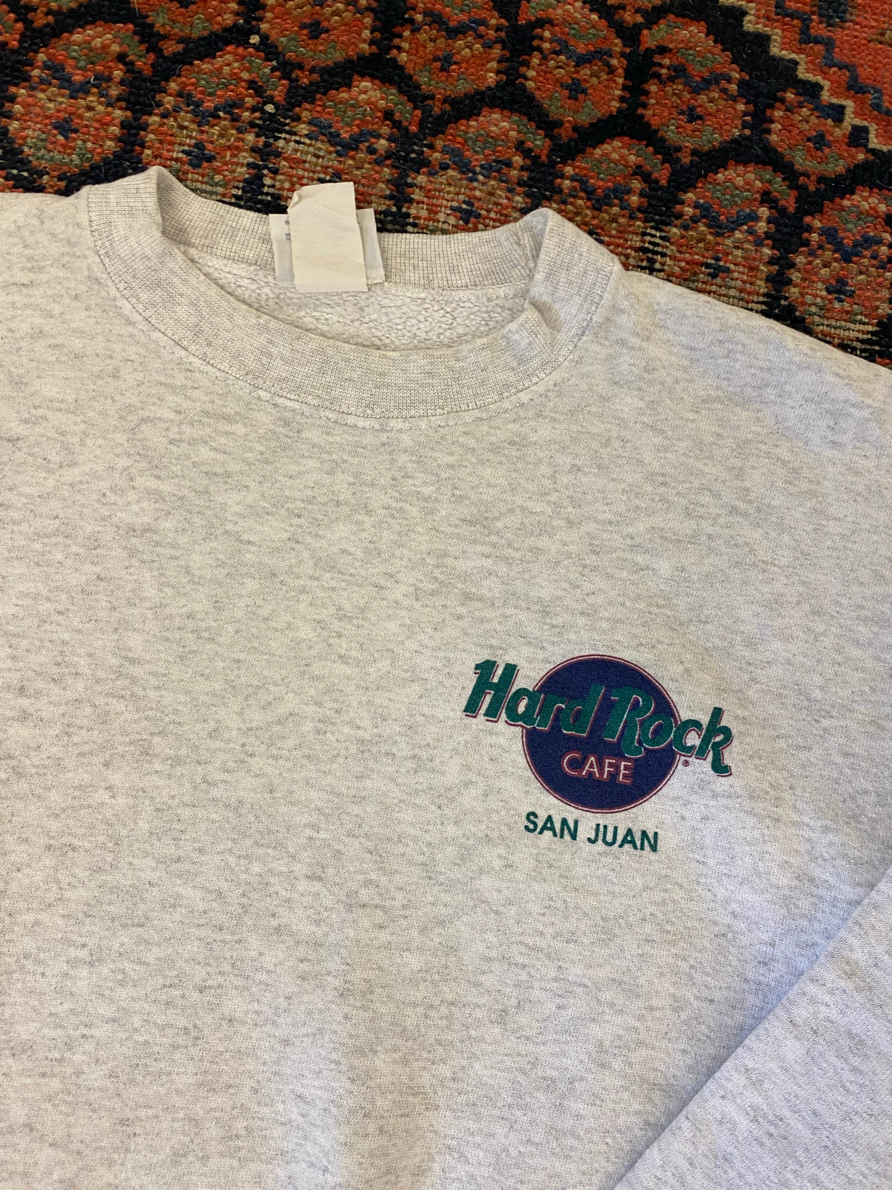 90s Front And Back Hard Rock Cafe Crewneck - M