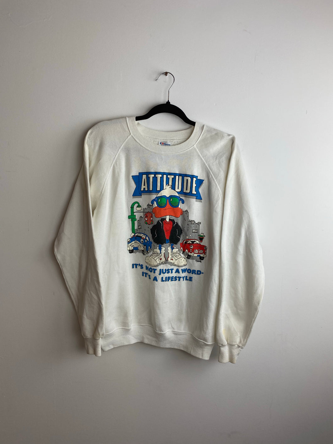 90s attitude crewneck