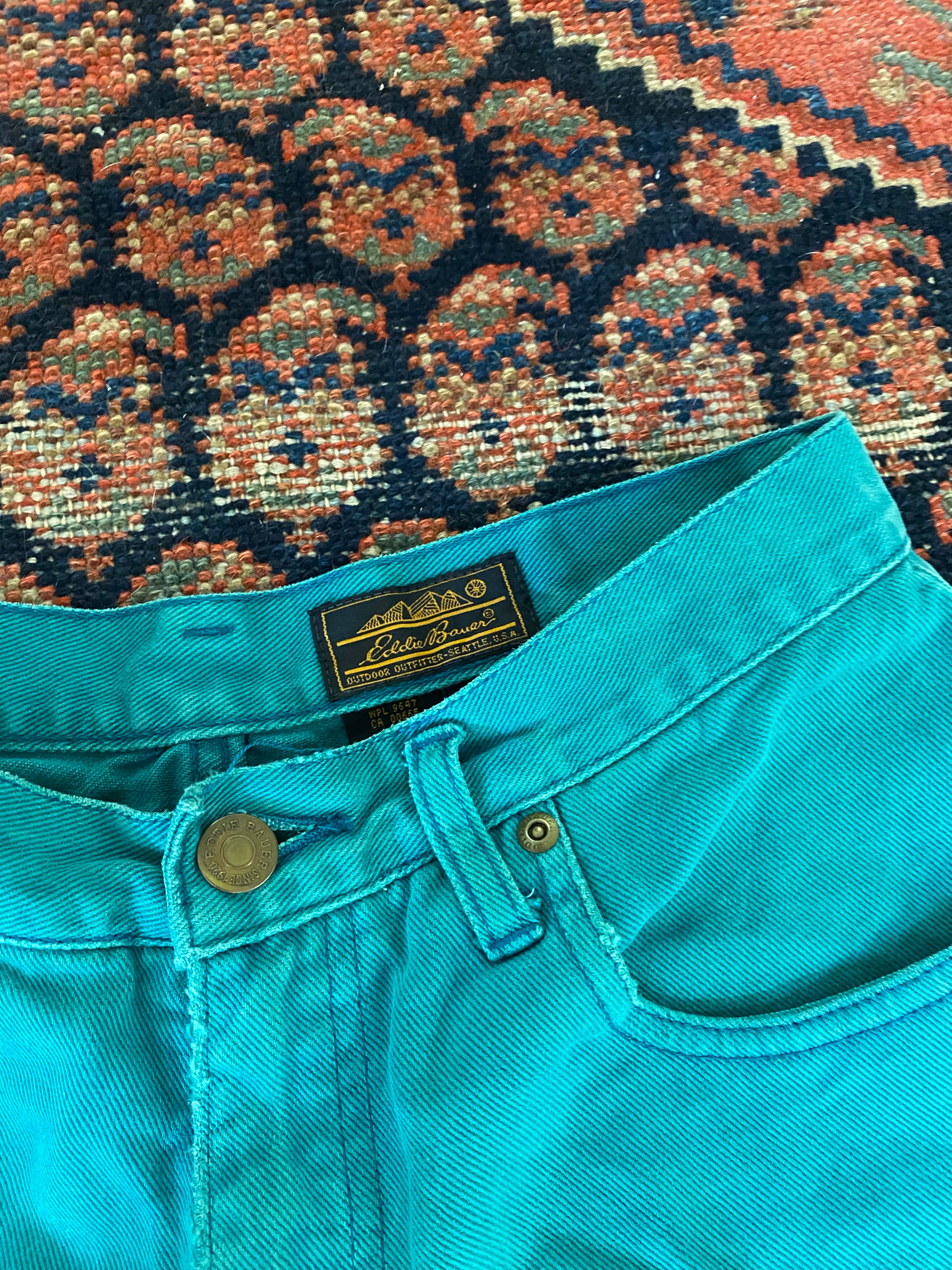 90s High Waisted Eddie Bauer Denim Shorts - 27in