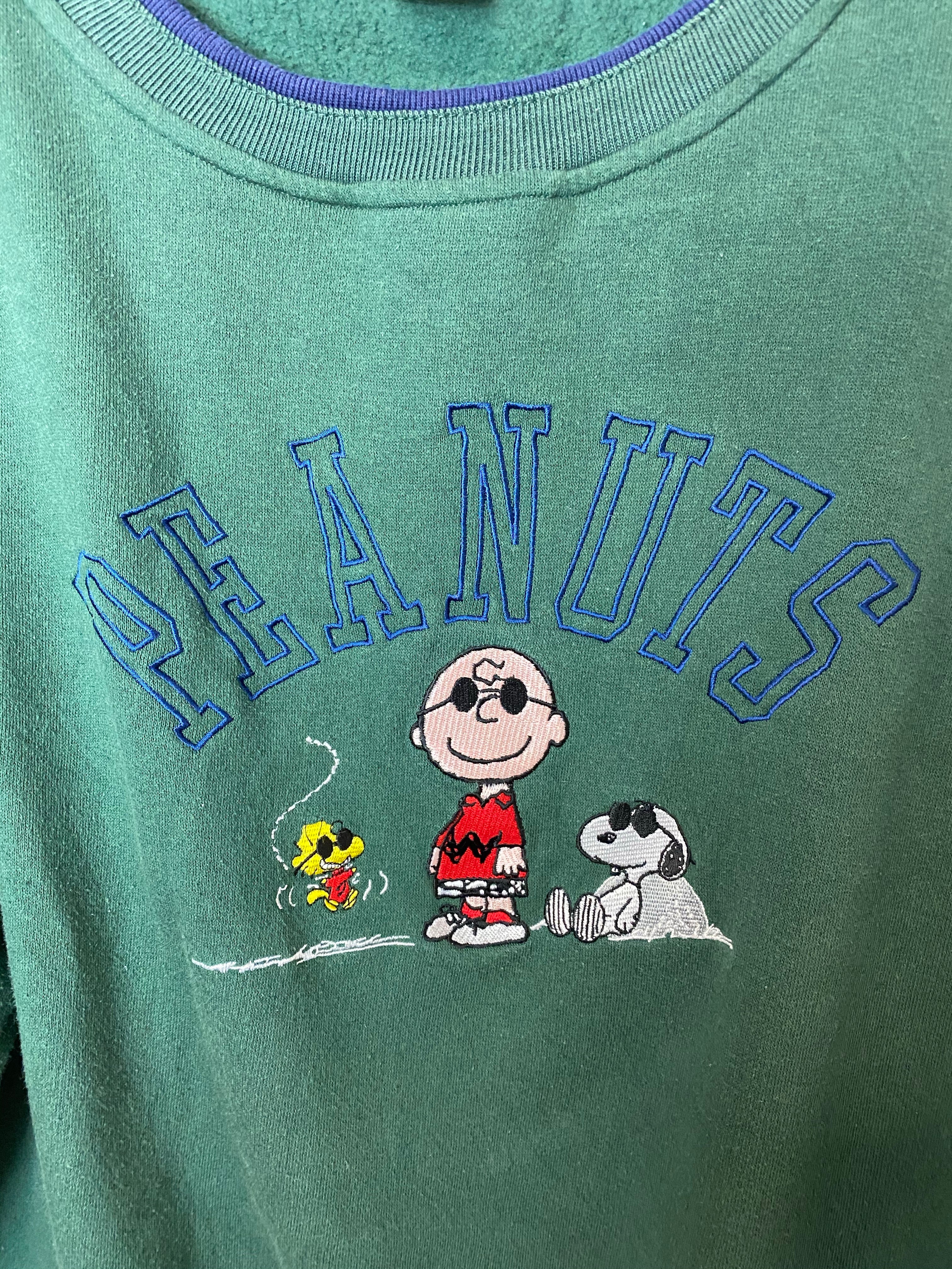 90s Embroidered Peanuts Crewneck - XS