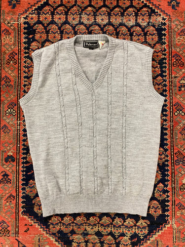 Vintage Cable Knit Vest - S