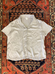90s Satin Button Up Shirt - S