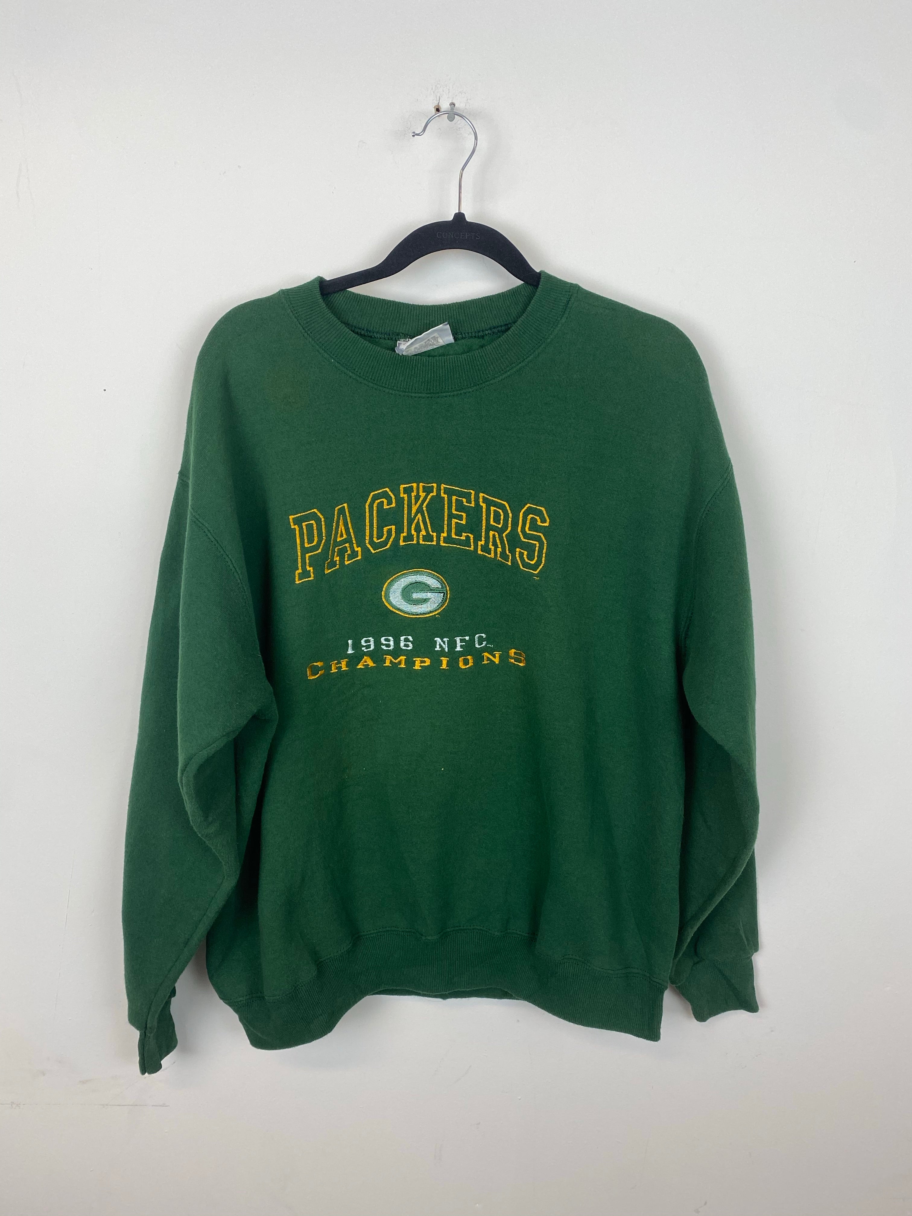 Vintage Embroidered Green Bay Packers Crewneck - S/M
