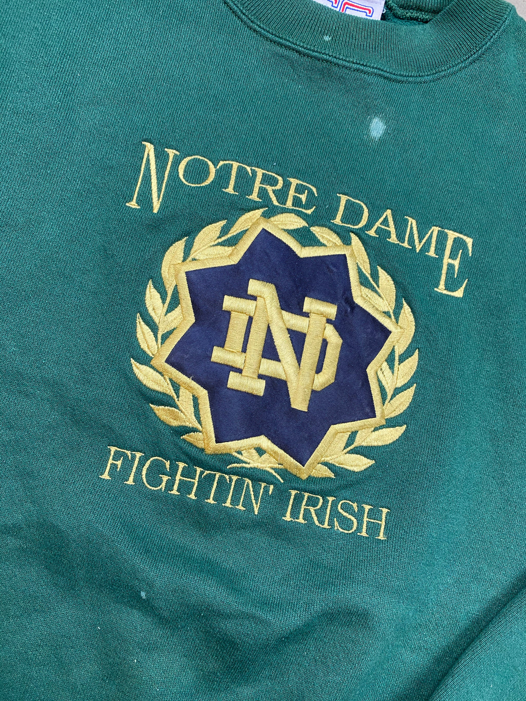 Embroidered Notre Dame crewneck
