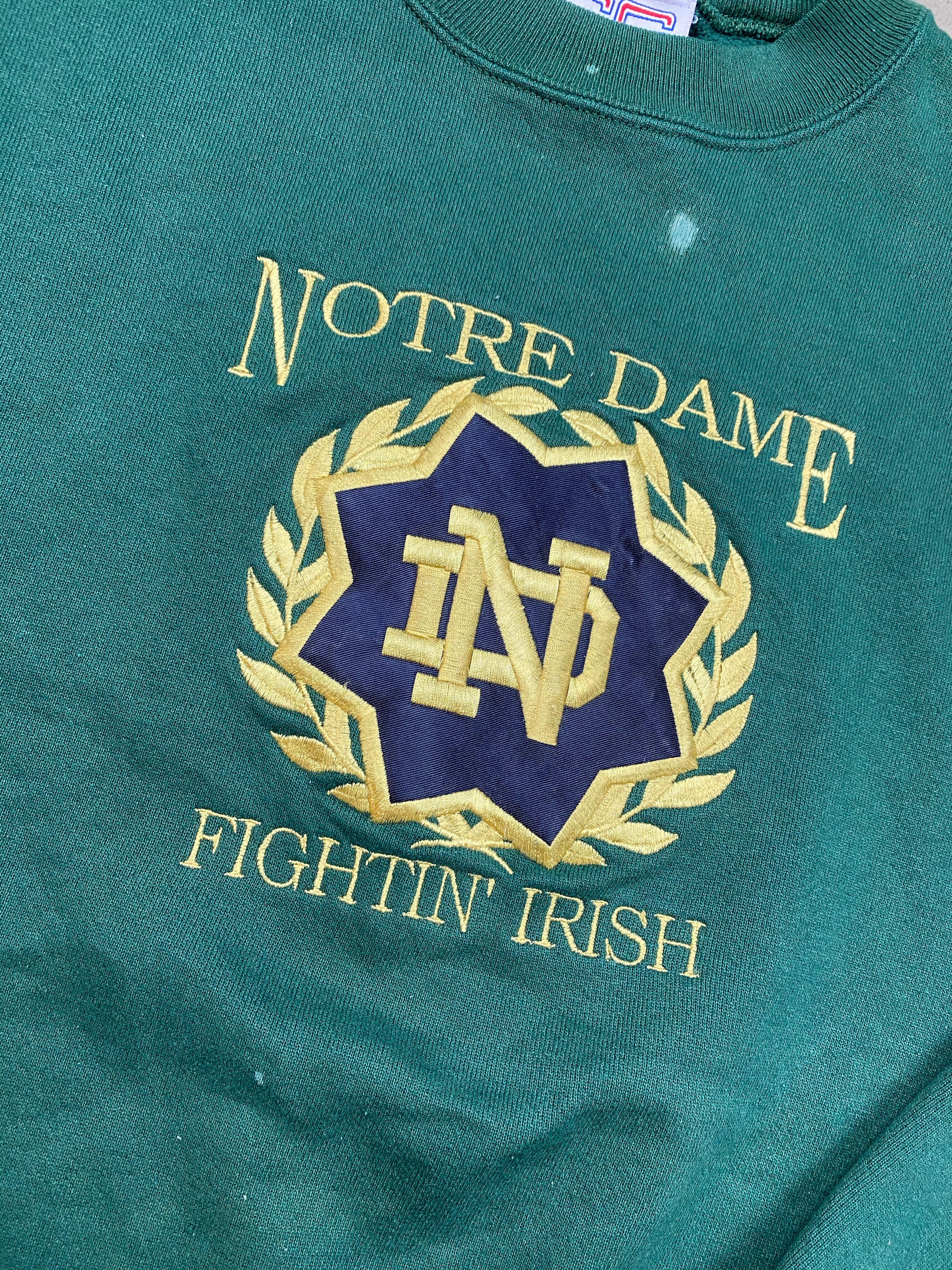Embroidered Notre Dame crewneck