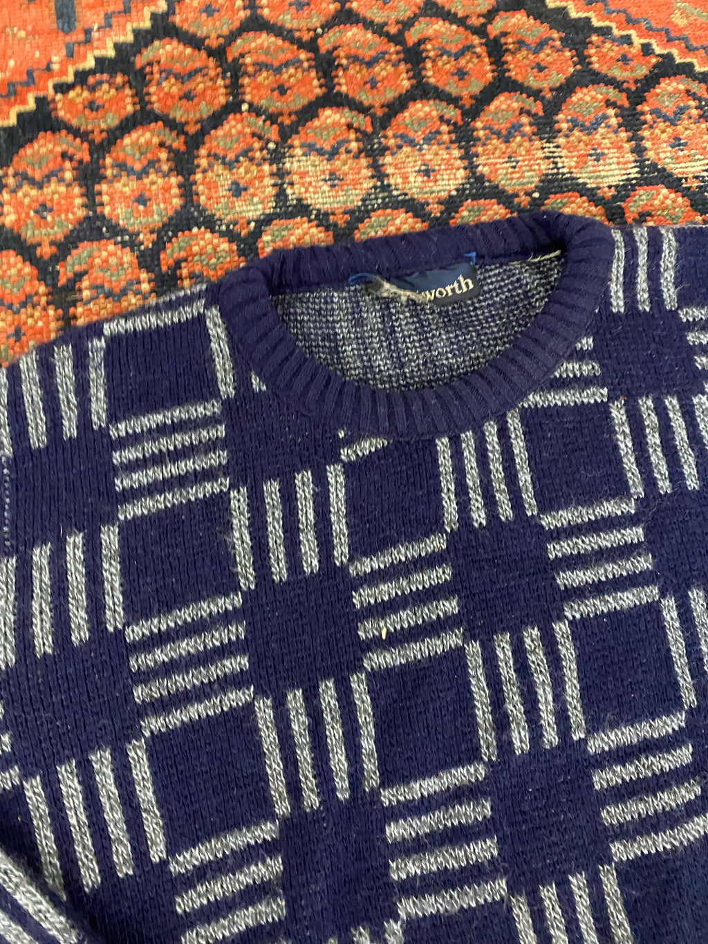 Vintage Knit Sweater - M