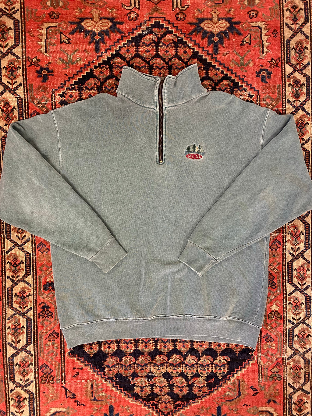 Vintage Stone Wash Maine Quarter-zip - L